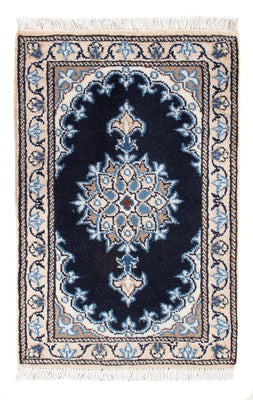 Perserteppich - Nain - Royal - 60 x 40 cm - dunkelblau
