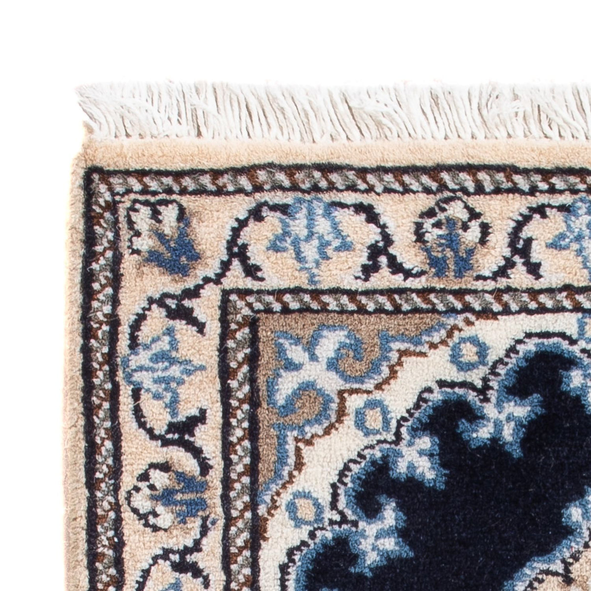 Perserteppich - Nain - Royal - 40 x 60 cm - dunkelblau