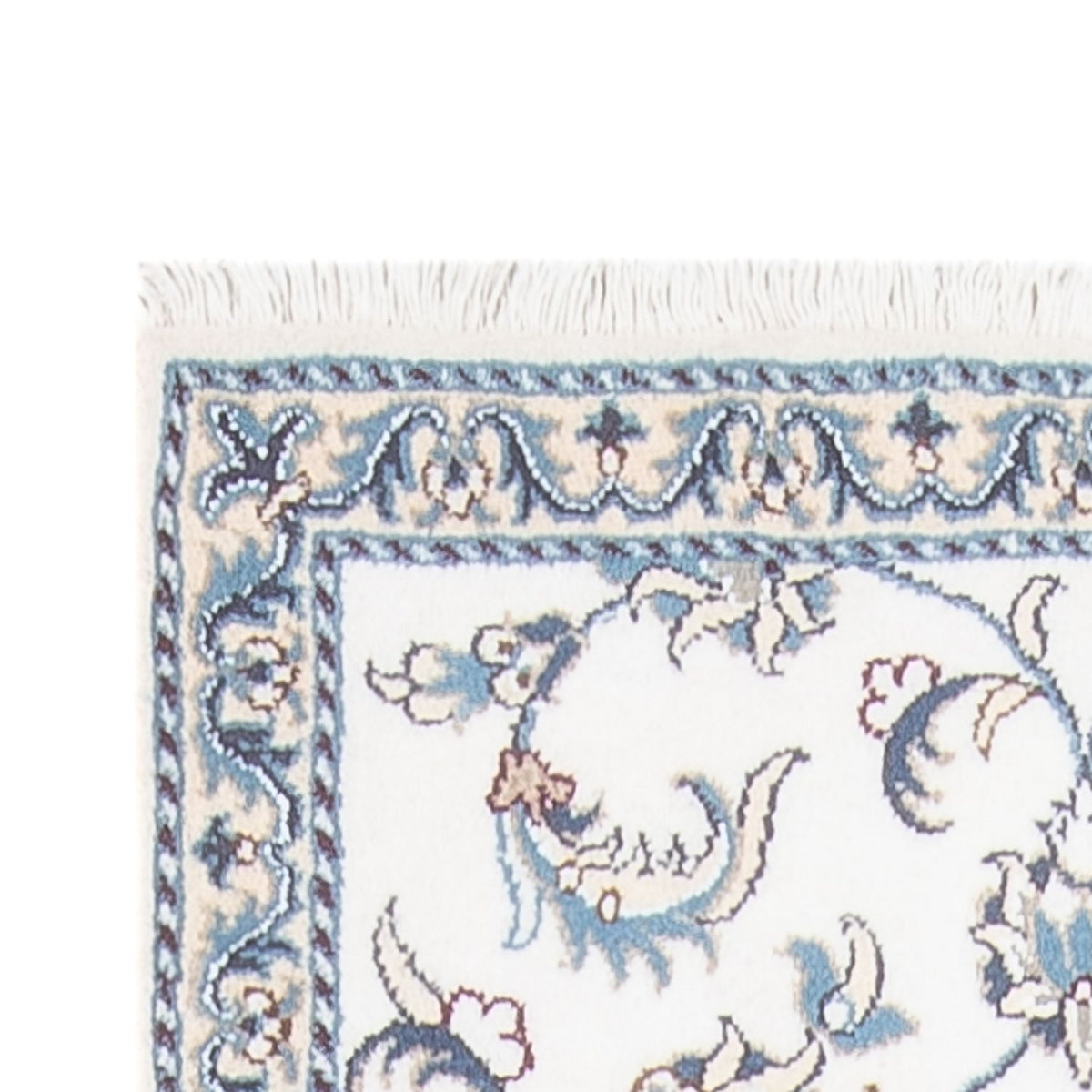 Läufer Perser - Nain - 393 x 77 cm - silber