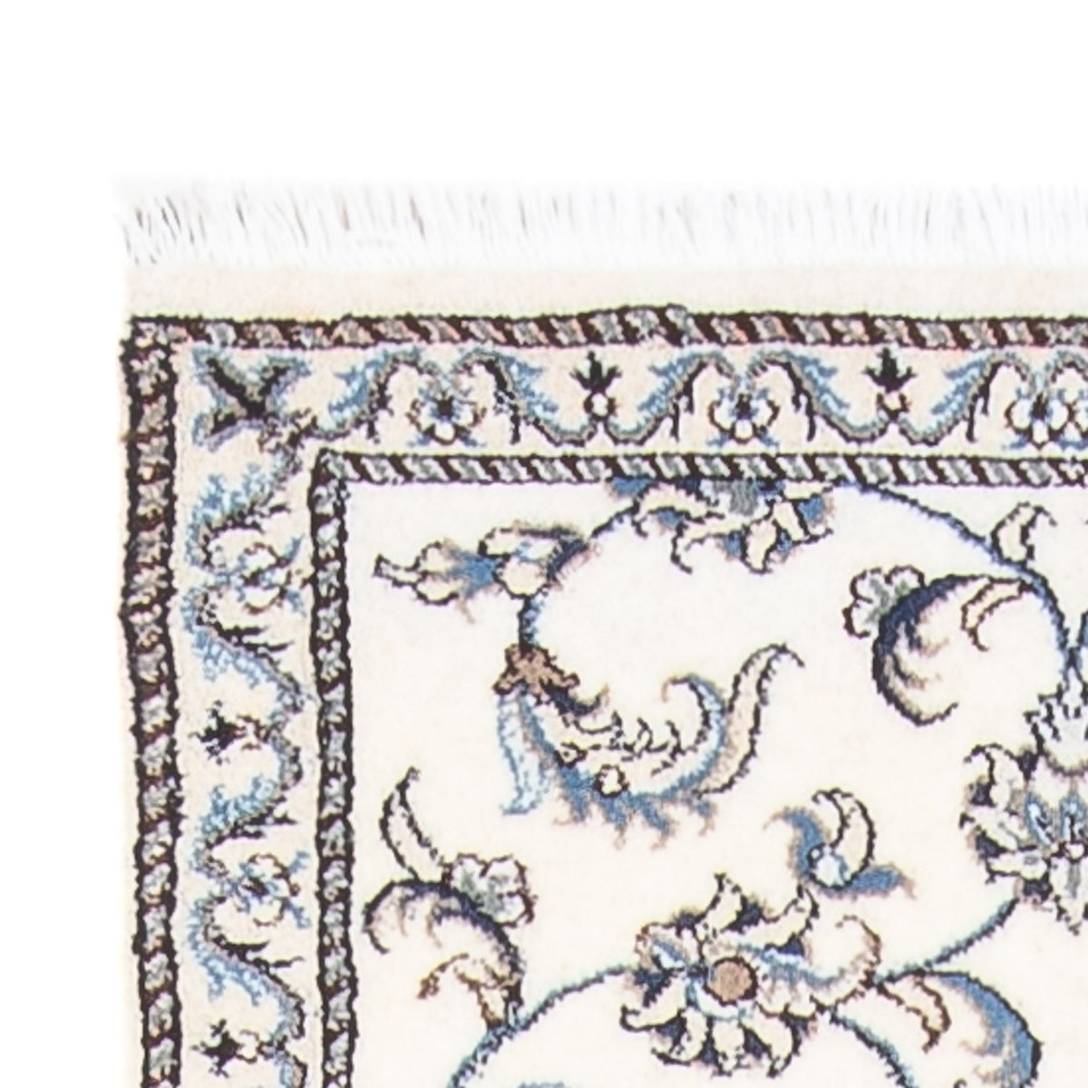 Läufer Perser - Nain - 288 x 78 cm - silber