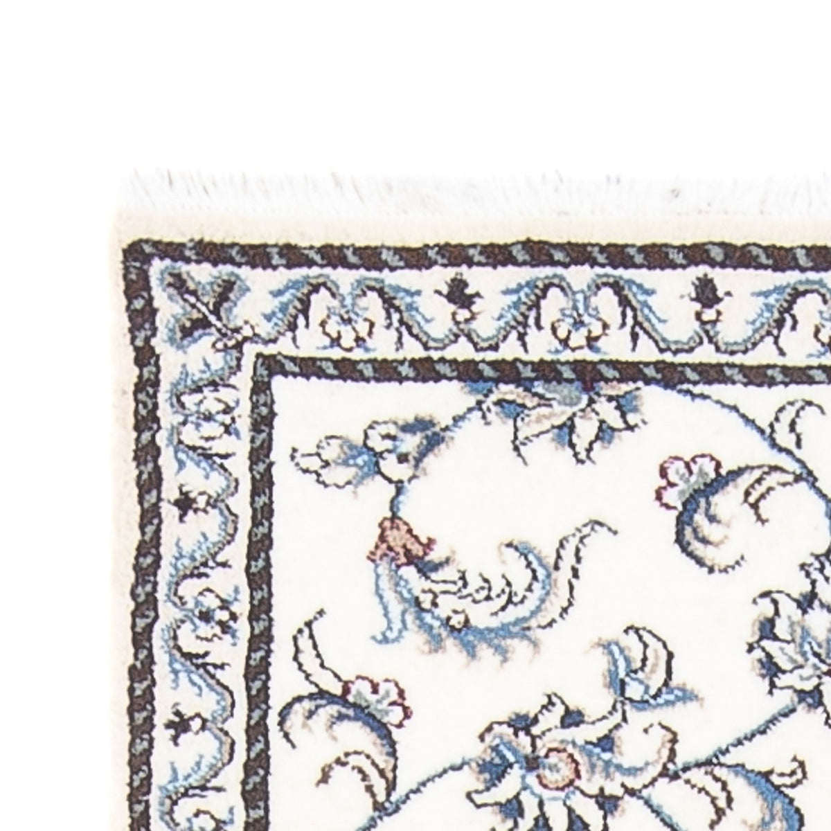 Läufer Perser - Nain - 195 x 77 cm - silber