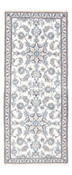 Läufer Perser - Nain - 198 x 78 cm - silber