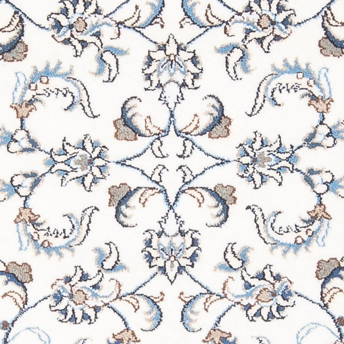 Läufer Perser - Nain - 200 x 80 cm - silber