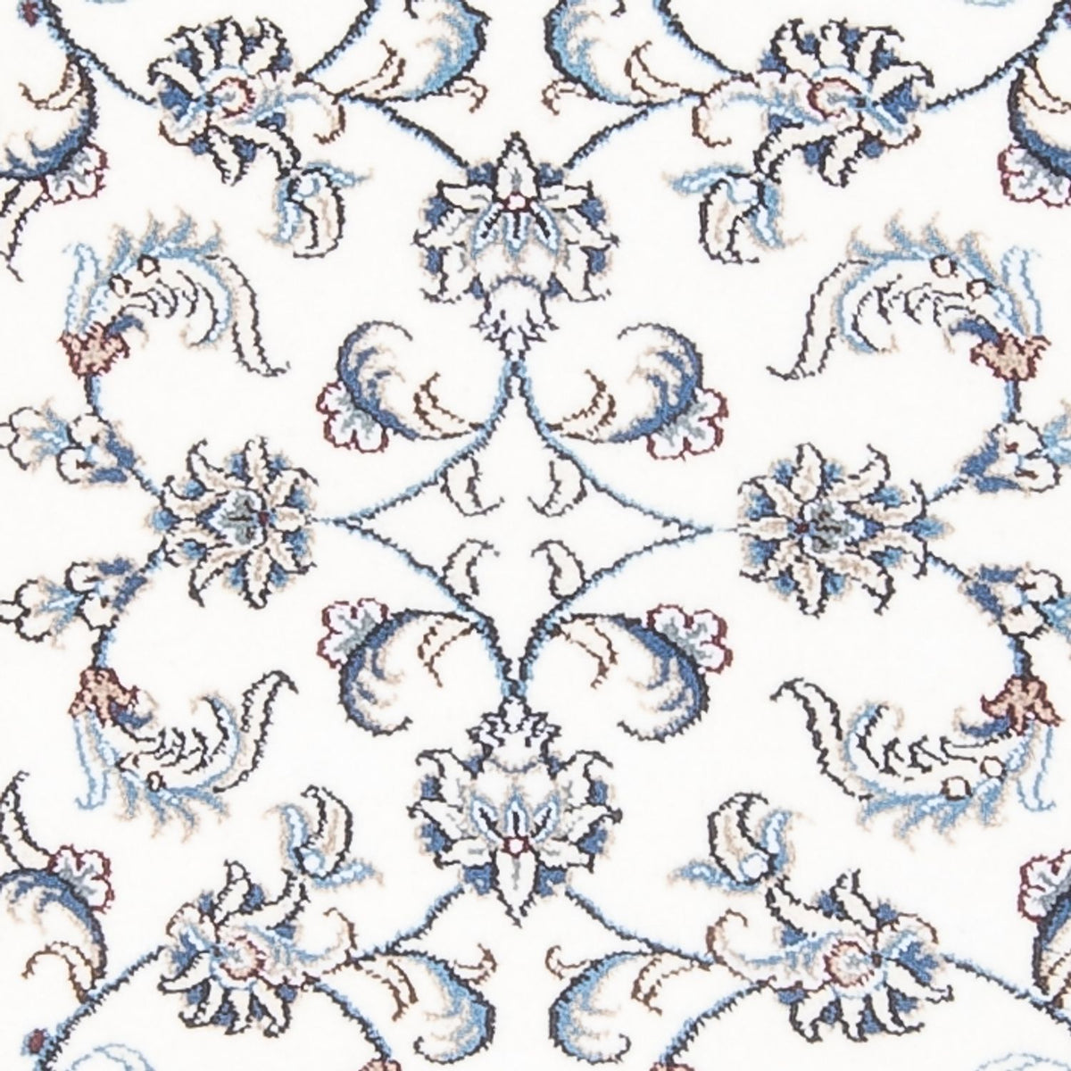 Läufer Perser - Nain - 202 x 78 cm - silber