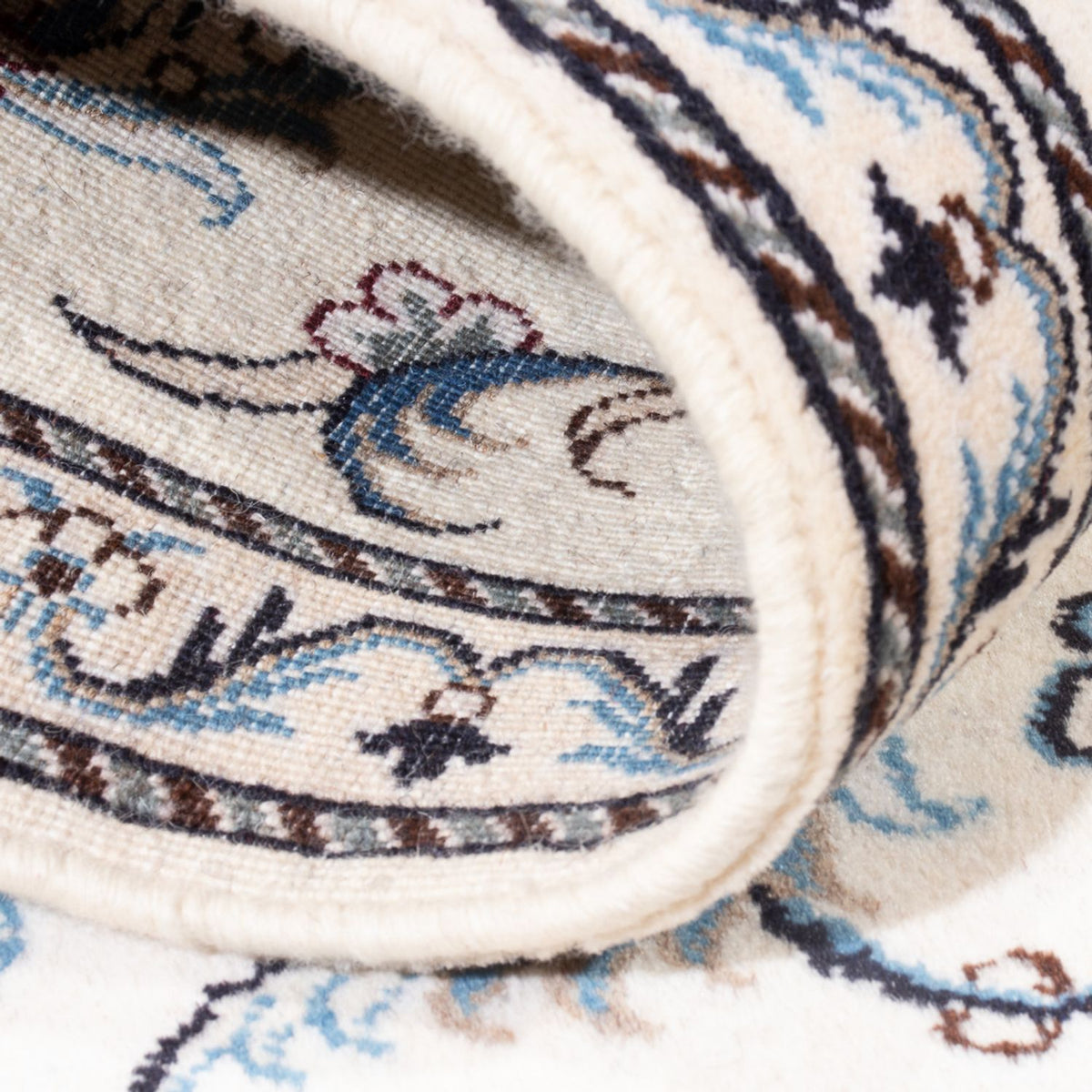 Läufer Perser - Nain - 202 x 78 cm - silber