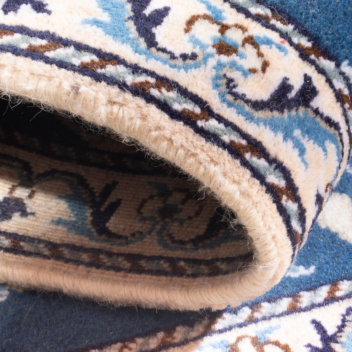 Perserteppich - Nain - 140 x 90 cm - blau