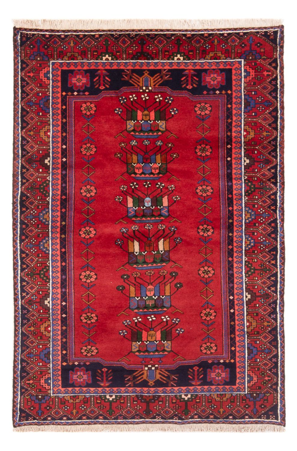 Perserteppich - Nomadic - 197 x 125 cm - rot