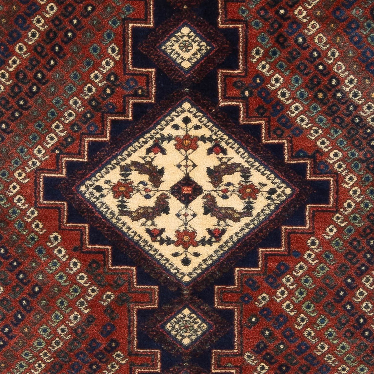 Perserteppich - Nomadic - 208 x 142 cm - rot