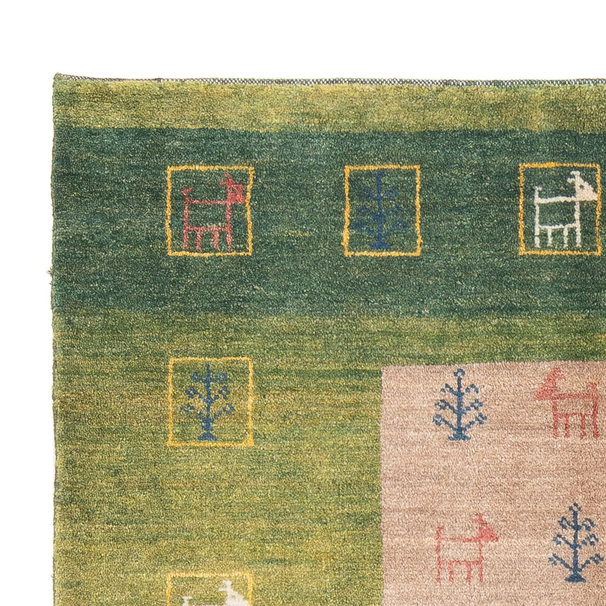 Gabbeh Persisch Teppich 119x190cm - Perserteppich Wollteppich