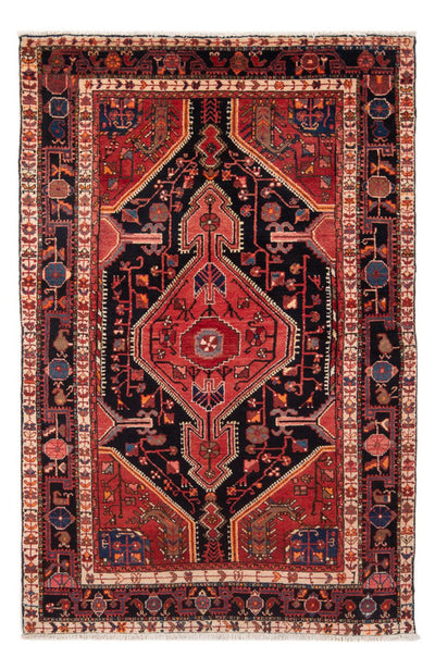 Hamadan Teppich 135x215cm - Perserteppich - dunkelblau