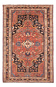 Hamadan Teppich 140x235cm - Perserteppich - hellrot