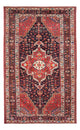 Hamadan Teppich 140x240cm - Perserteppich - hellrot