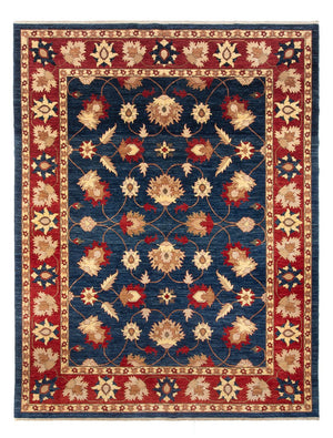 Ziegler Teppich - 379 x 276 cm - dunkelblau