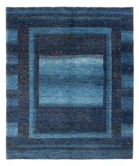 Gabbeh Teppich - Loribaft Perser - 216 x 183 cm - dunkelblau