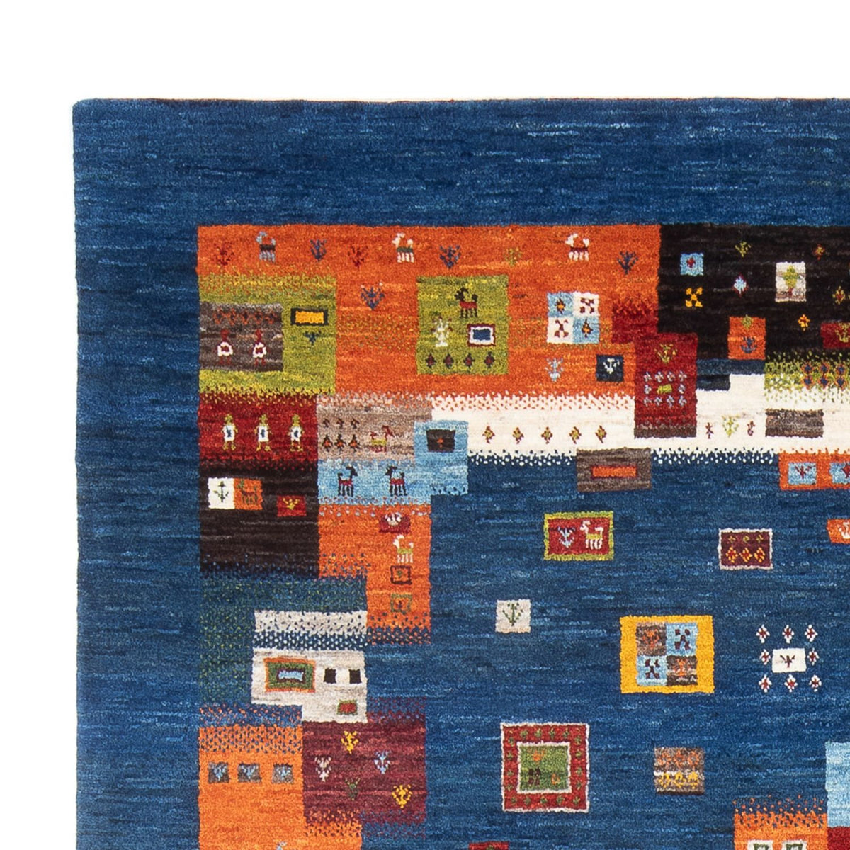 Gabbeh Teppich - Loribaft Perser - 254 x 178 cm - mehrfarbig