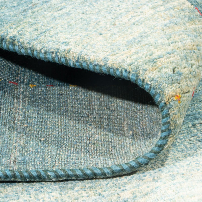 Gabbeh Teppich - Loribaft Perser - 250 x 168 cm - hellblau