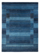 Gabbeh Teppich - Loribaft Perser - 241 x 180 cm - seeblau