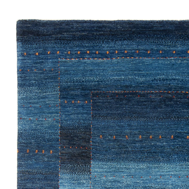 Gabbeh Teppich - Loribaft Perser - 241 x 180 cm - seeblau