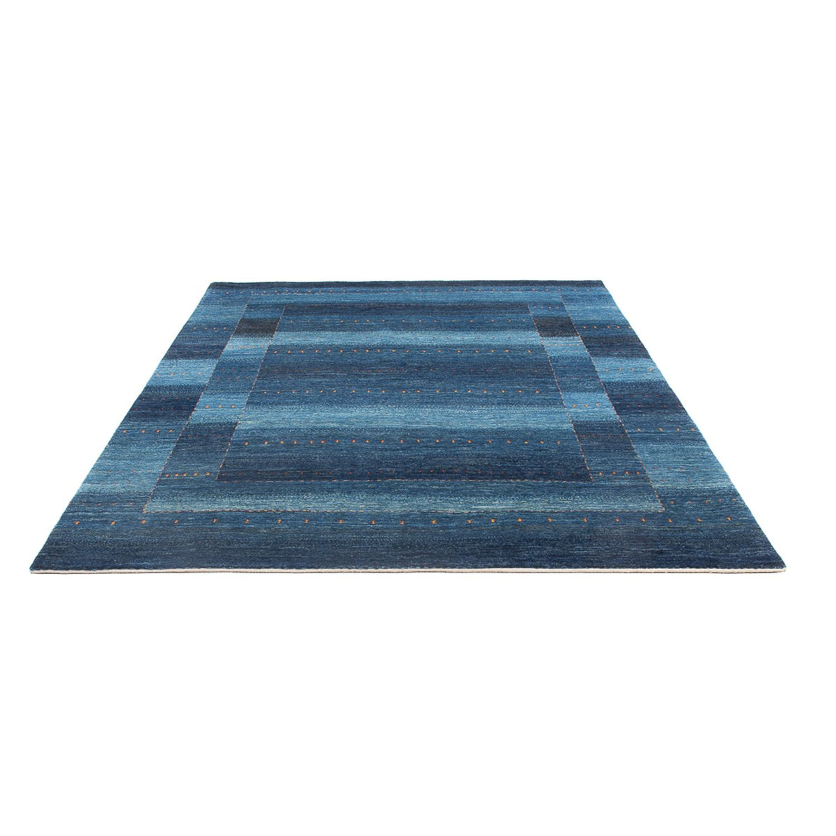 Gabbeh Teppich - Loribaft Perser - 241 x 180 cm - seeblau