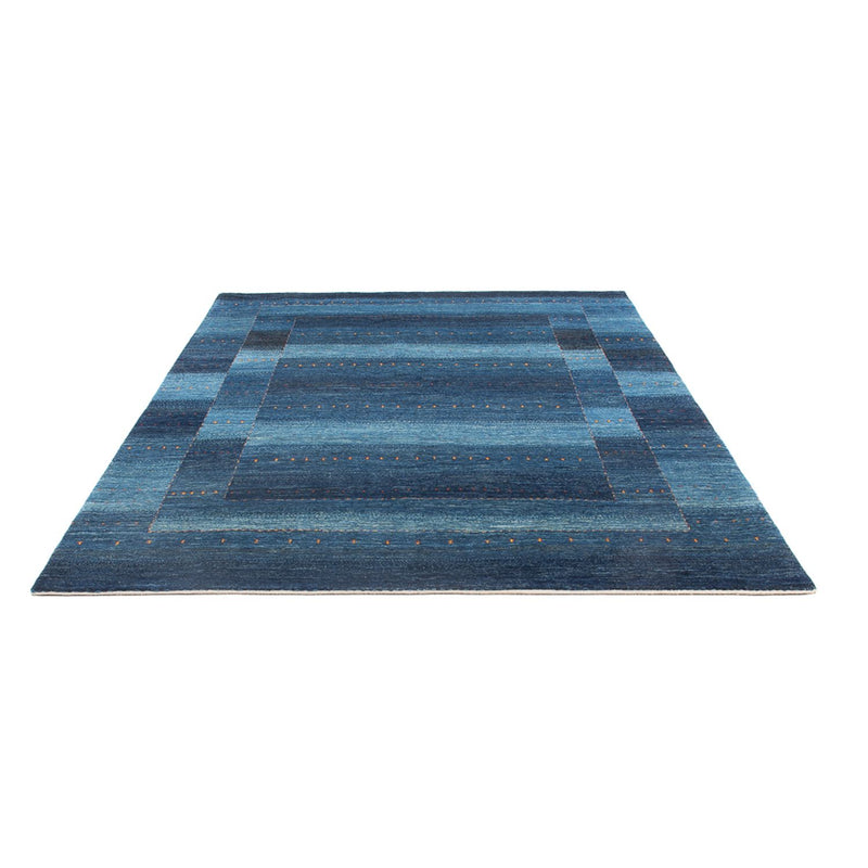 Gabbeh Teppich - Loribaft Perser - 241 x 180 cm - seeblau