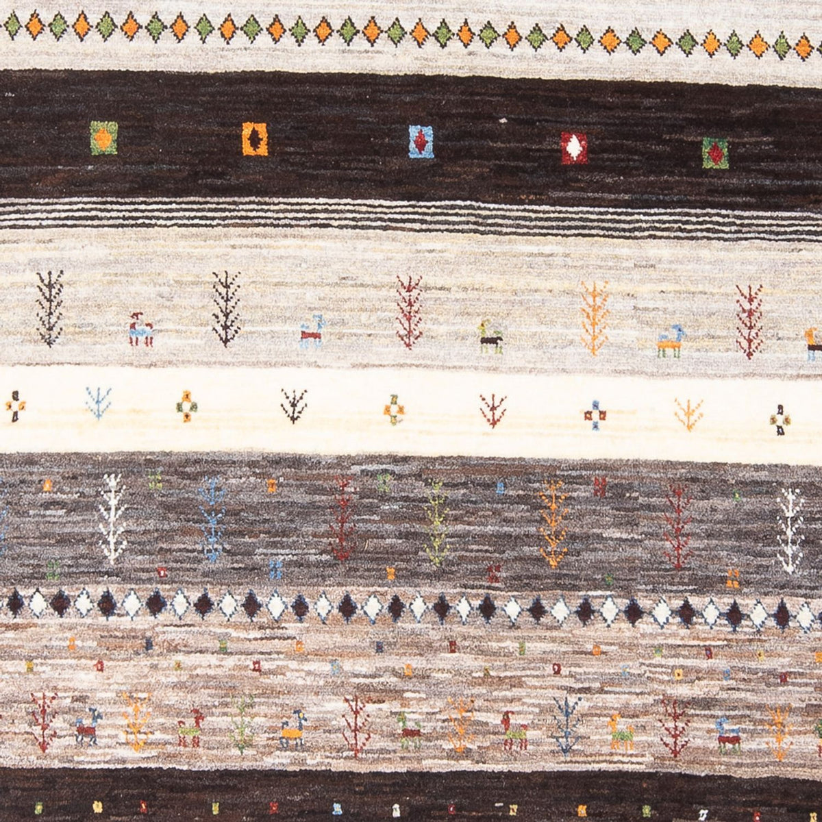 Gabbeh Teppich - Loribaft Perser - 248 x 175 cm - mehrfarbig