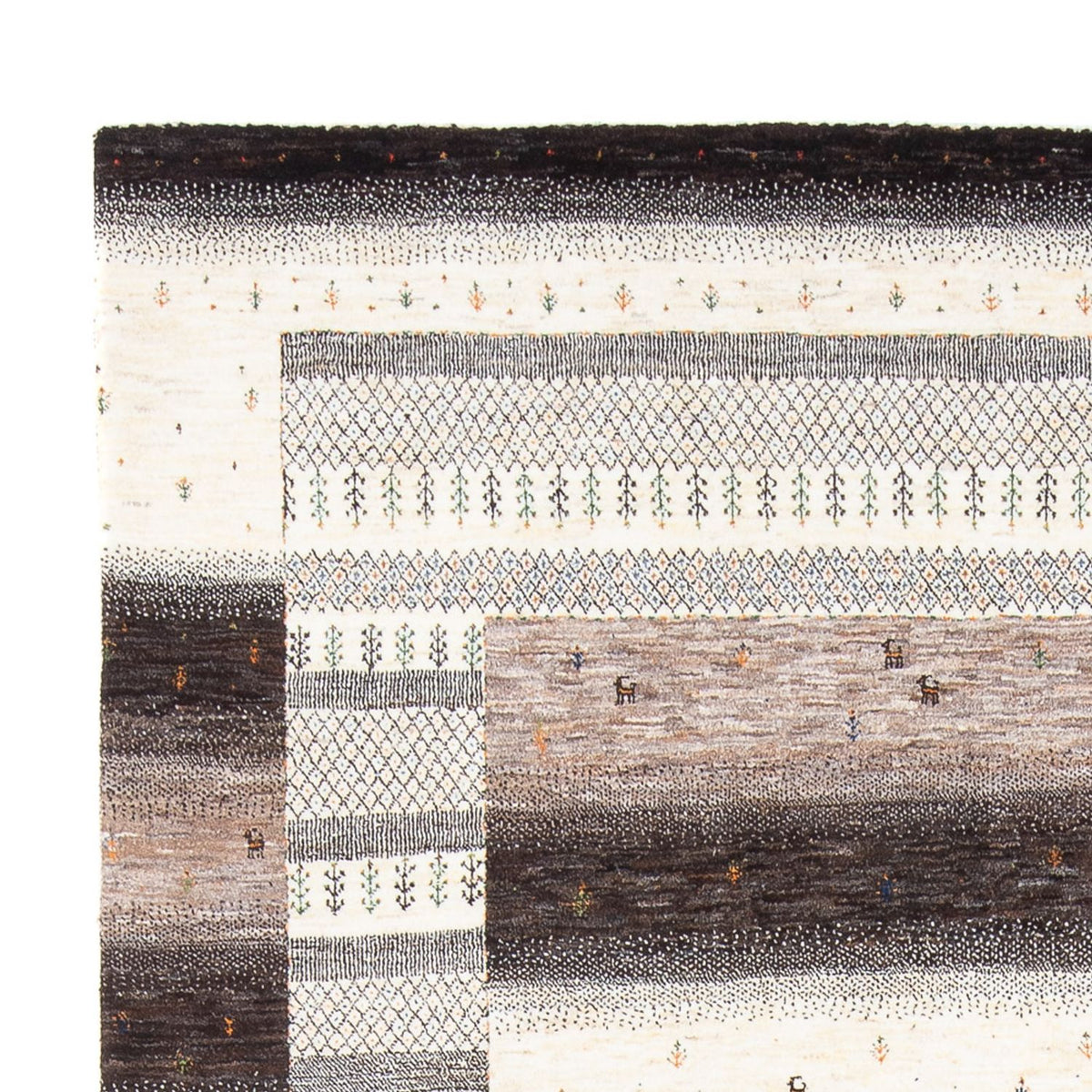 Gabbeh Teppich - Loribaft Perser - 307 x 216 cm - mehrfarbig