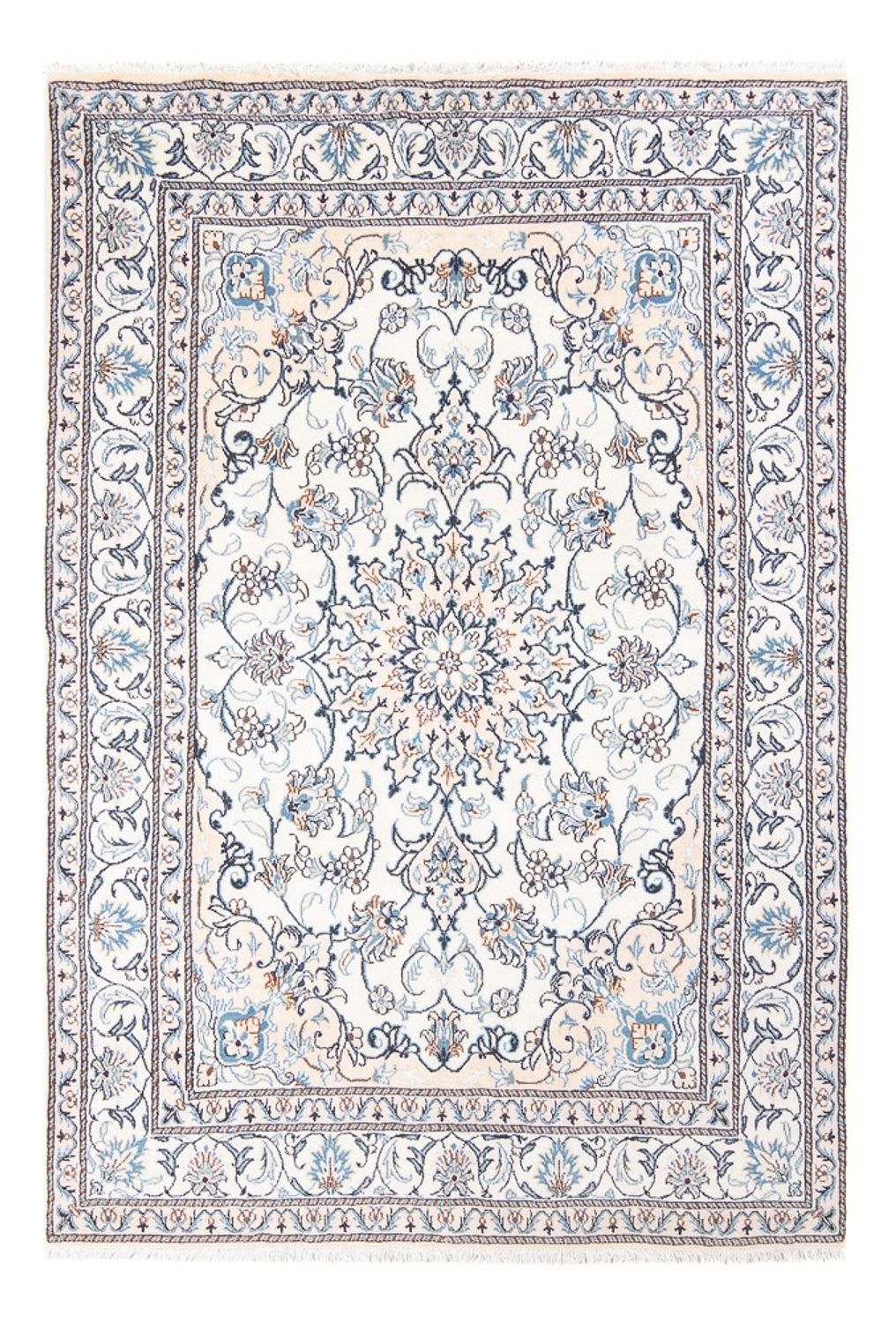 Perserteppich - Nain - Royal - 210 x 146 cm - creme