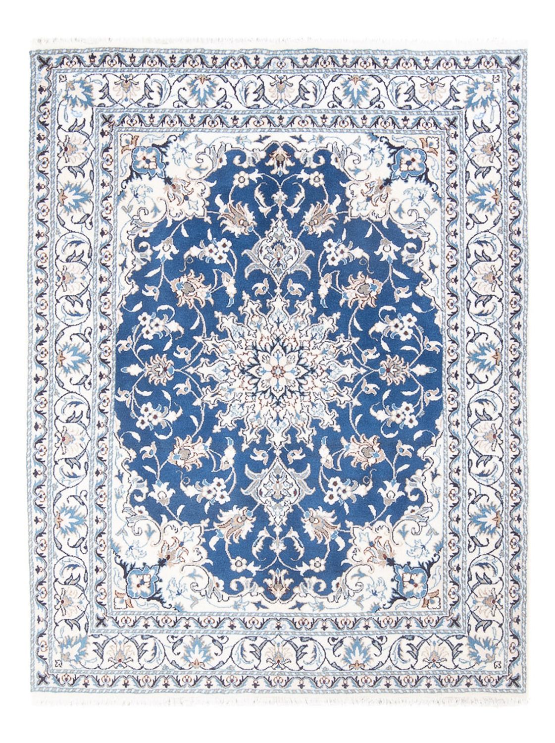 Perserteppich - Nain - Royal - 203 x 146 cm - blau