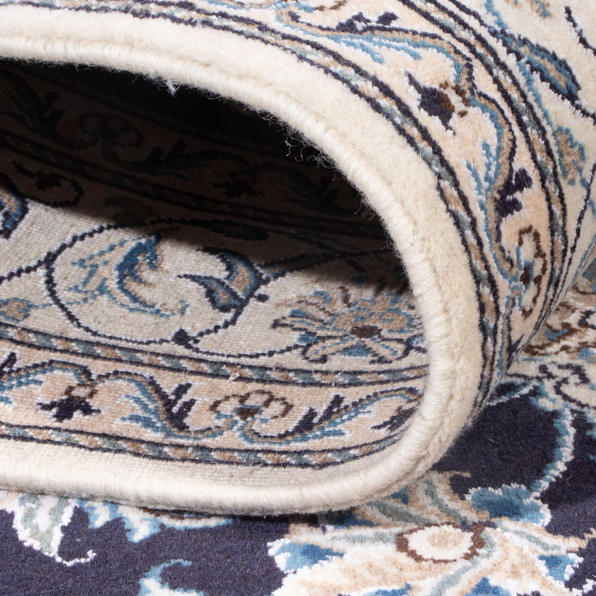 Perserteppich - Nain - Royal - 200 x 146 cm - dunkelblau