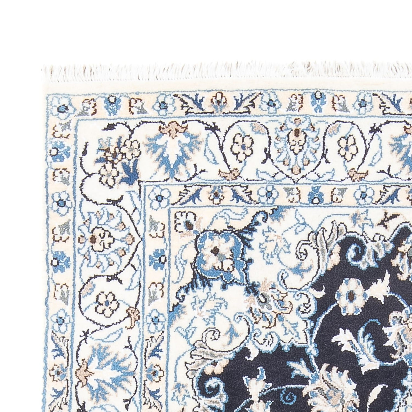 Perserteppich - Nain - 228 x 172 cm - dunkelblau