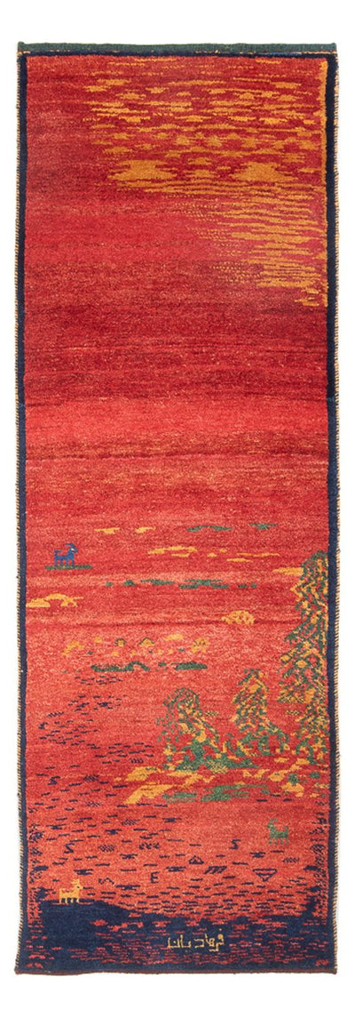 Gabbeh Persisch Teppich 75x235cm - Perserteppich Wollteppich