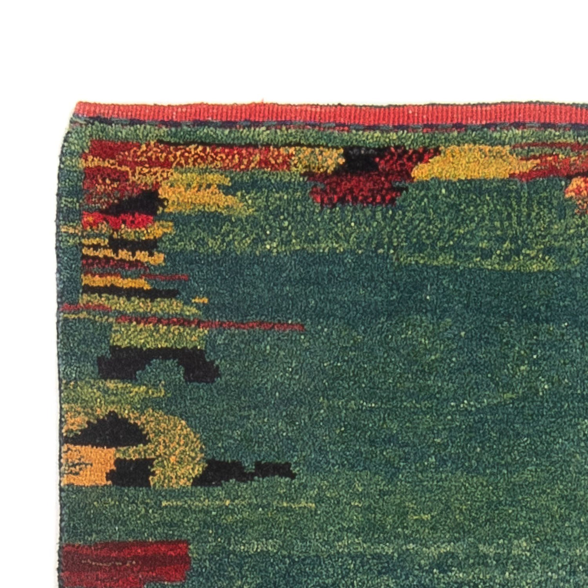 Gabbeh Persisch Teppich 87x218cm - Perserteppich Wollteppich