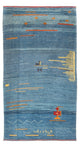 Gabbeh Persisch Teppich 90x193cm - Perserteppich Wollteppich