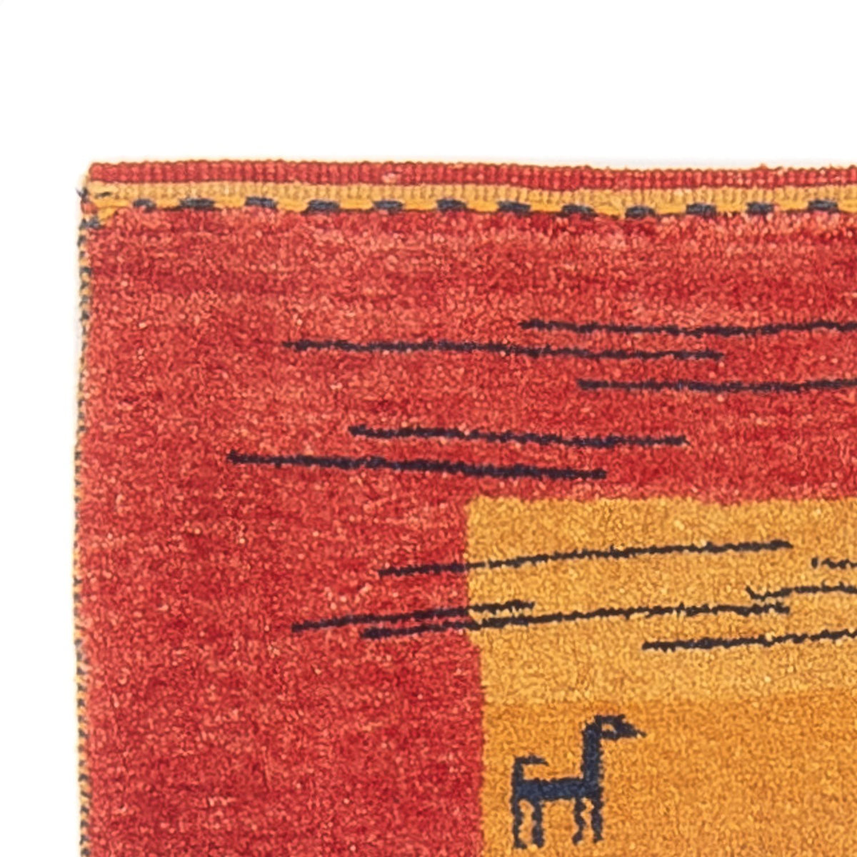 Gabbeh Persisch Teppich 75x177cm - Perserteppich Wollteppich