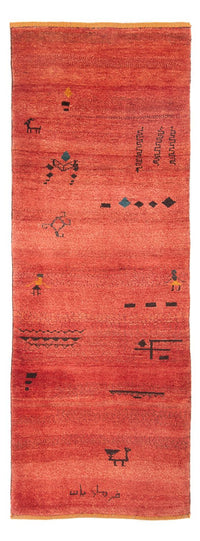 Läufer Gabbeh - Perser - 225 x 83 cm - hellrot