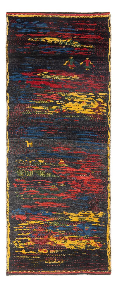 Gabbeh Persisch Teppich 68x185cm - Perserteppich Wollteppich