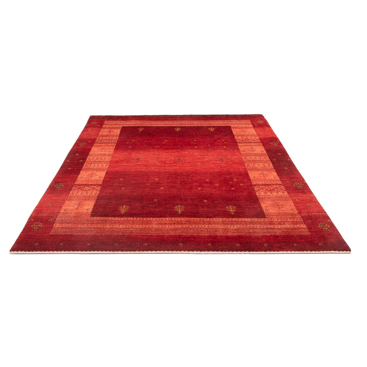Gabbeh Teppich - Loribaft Perser - 257 x 173 cm - rot