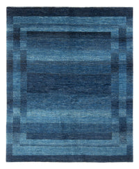 Gabbeh Teppich - Loribaft Perser - 225 x 186 cm - seeblau