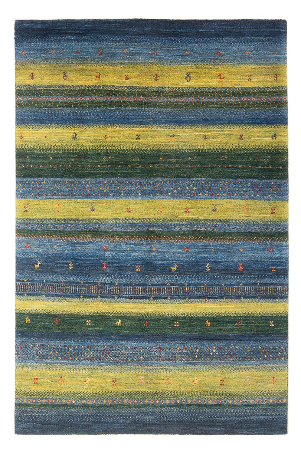 Gabbeh Teppich - Loribaft Perser - 197 x 130 cm - mehrfarbig