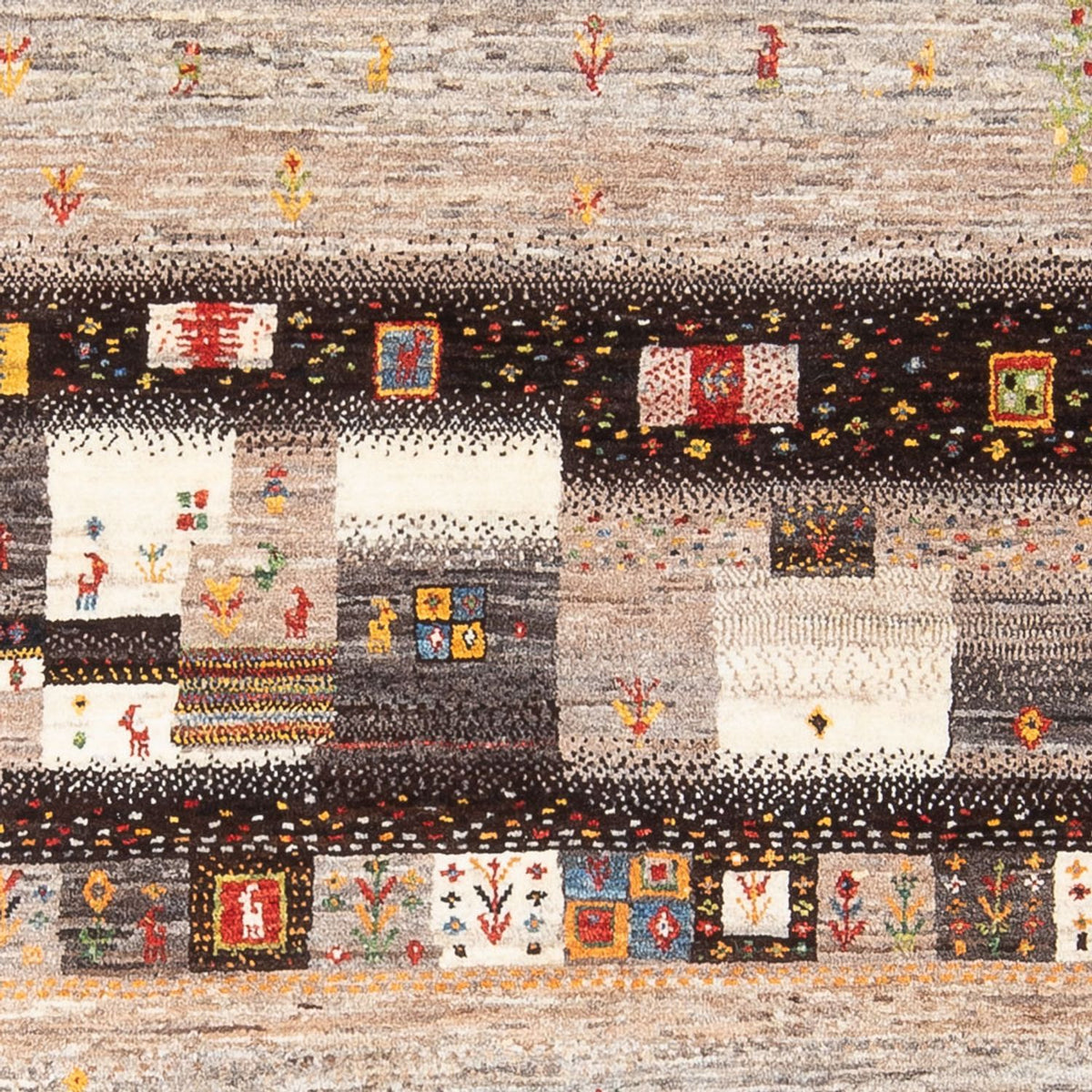 Gabbeh Teppich - Loribaft Perser - 196 x 131 cm - mehrfarbig