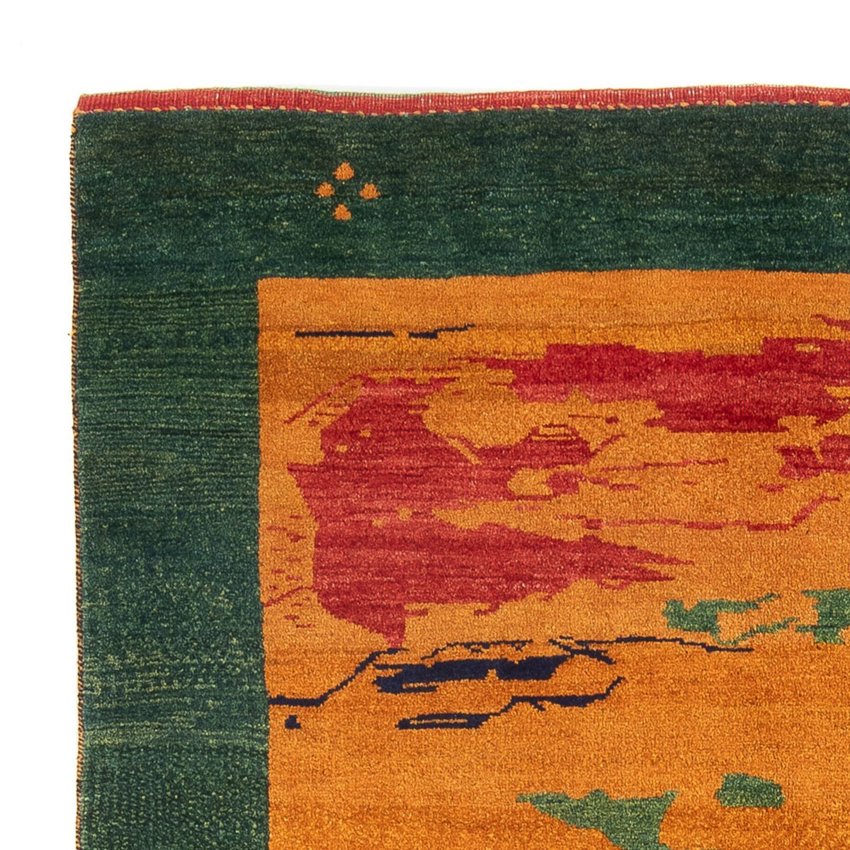 Gabbeh Persisch Teppich 163x207cm - Perserteppich Wollteppich