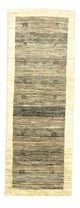 Gabbeh Teppich - Perser 229 x 82 cm - grau