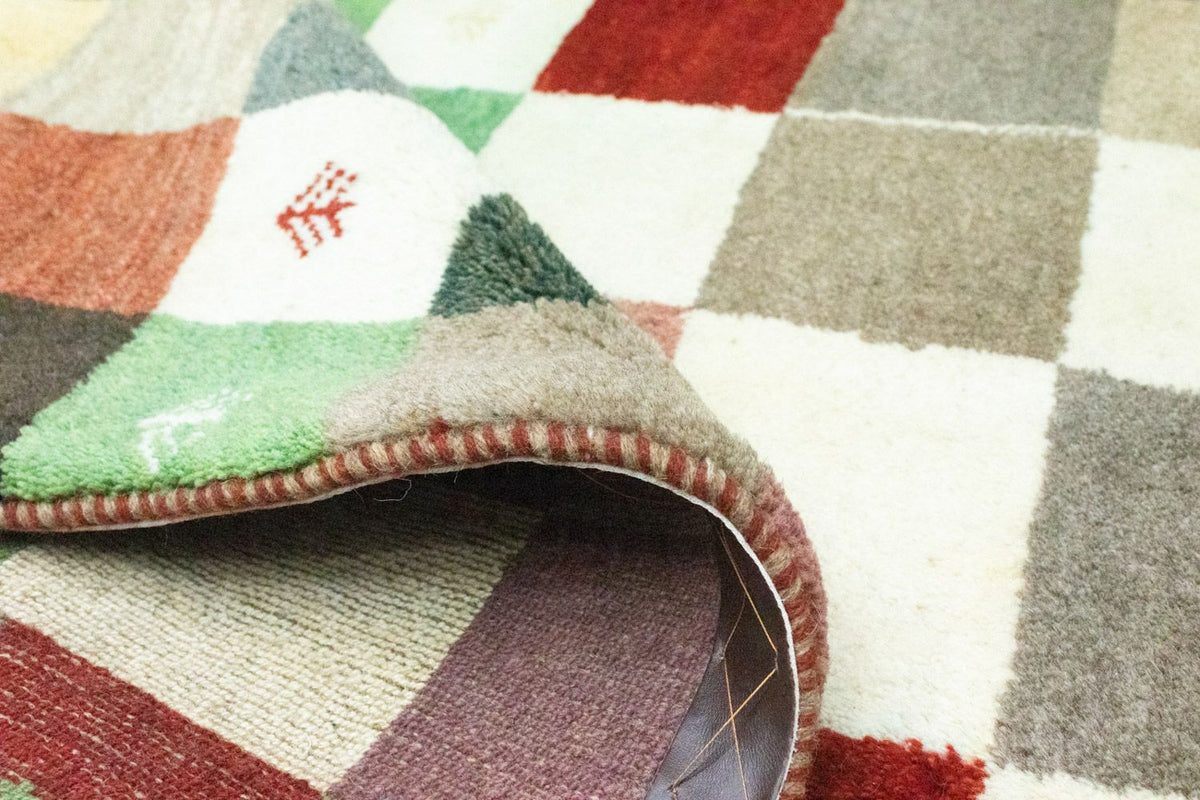 Gabbeh Teppich - Perser 134 x 100 cm - bunt