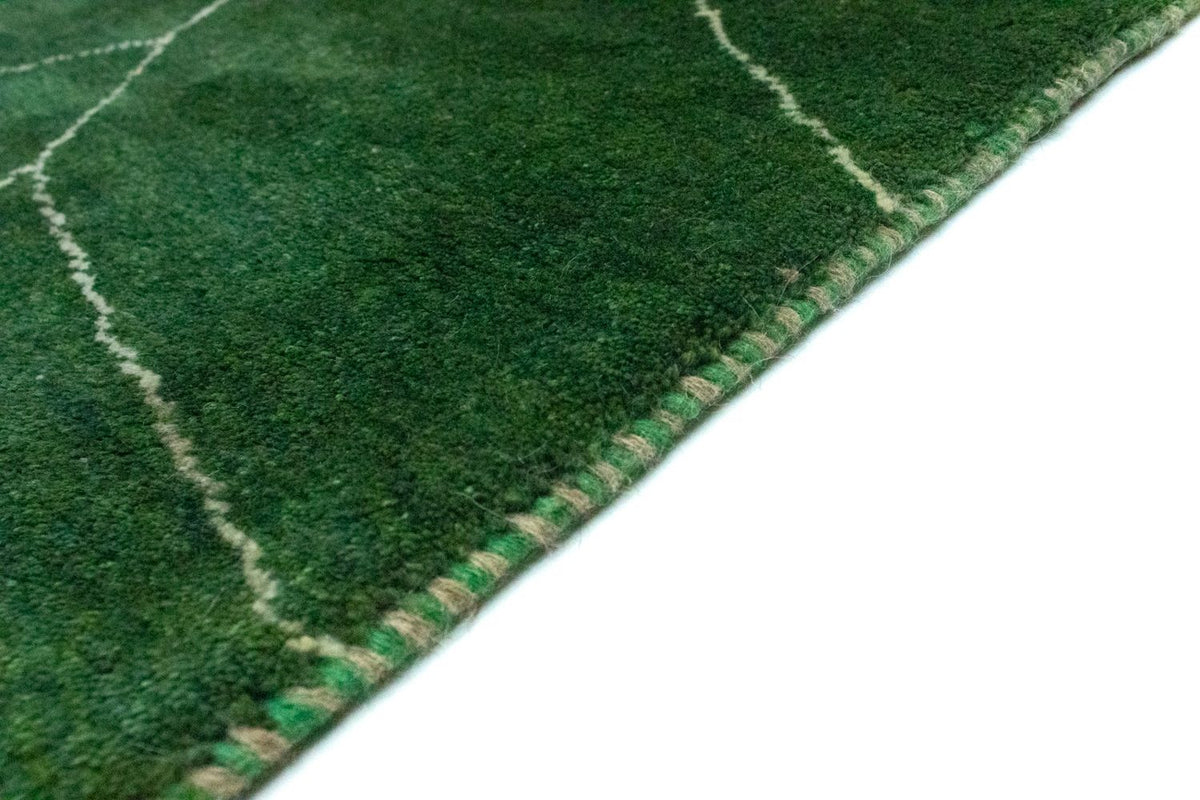 Gabbeh Teppich - Perser 100 x 143 cm - grün