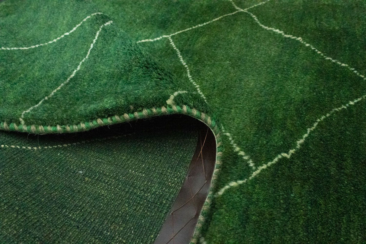 Gabbeh Teppich - Perser 143 x 100 cm - grün