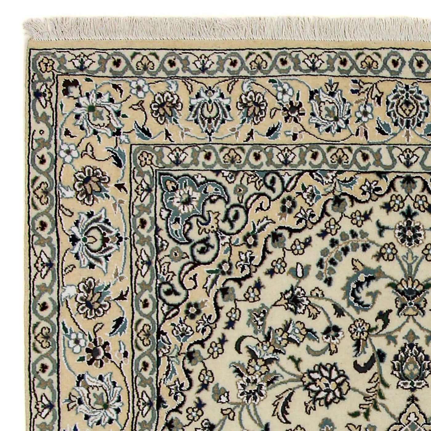 Perserteppich - Nain - Royal 246 x 154 cm Wohnzimmer Teppich