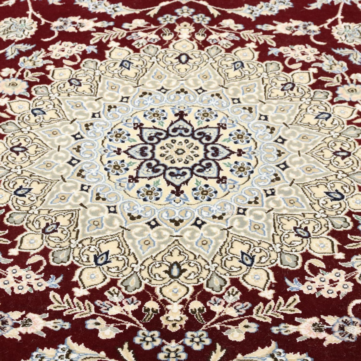 Perserteppich - Nain - Royal - 303 x 202 cm - weinrot