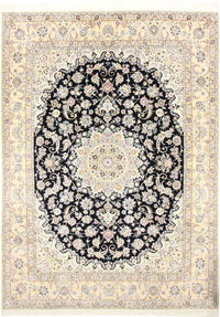 Perserteppich - Nain - Royal - 350 x 254 cm - dunkelblau