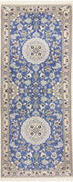 Läufer Perser - Nain - Royal - 198 x 83 cm - blau