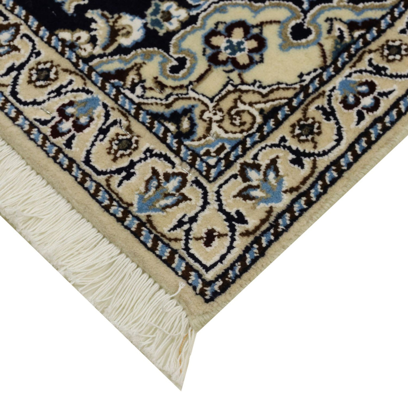 Läufer Perser - Nain - Royal - 196 x 61 cm - dunkelblau